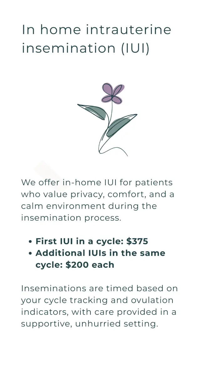 At-home IUI insemination service with Haven Health